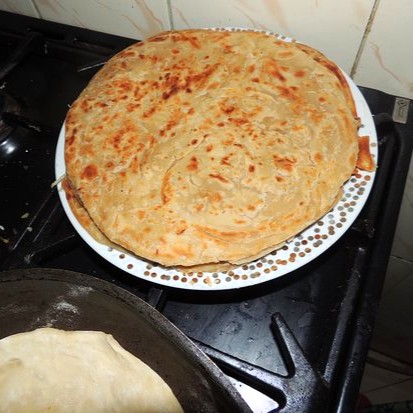 Preparing local dishes